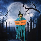 NNETM Halloween Motion Activated Witch Decoration