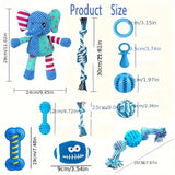NNETM Series Dog Chew Toy Set (16pcs)