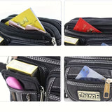 NNETM Multi-Layer Canvas Zipper Waist & Crossbody Bag