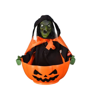 NNETM Halloween Skeleton Haunted House Decoration with Voice Control