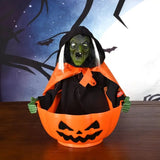NNETM Halloween Skeleton Haunted House Decoration with Voice Control