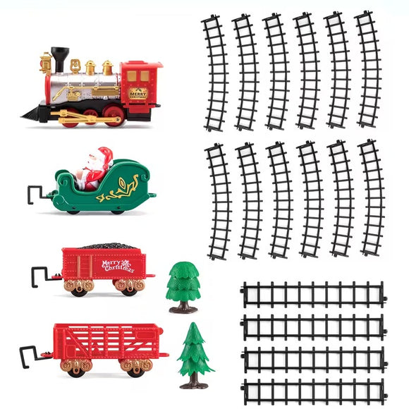NNETM Electric Train Toy Set with Lights and Sounds