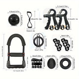 NNETM Wrist Strength Trainer Set Adjustable Exerciser (12pcs)