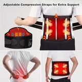 NNETM Heated Waist Massager Belt USB Rechargeable