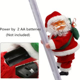NNETM Electric Santa Claus Climbing Ladder Christmas Decoration