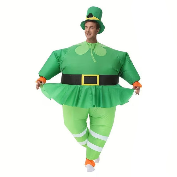 NNETM St. Patrick's Day Green Leprechaun Costume Set
