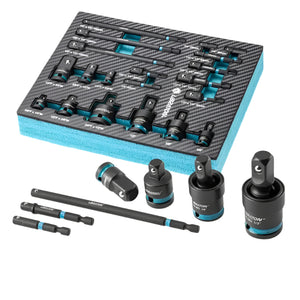 NNETM Impact Socket Adapter with Hex Drive Set (20pcs)
