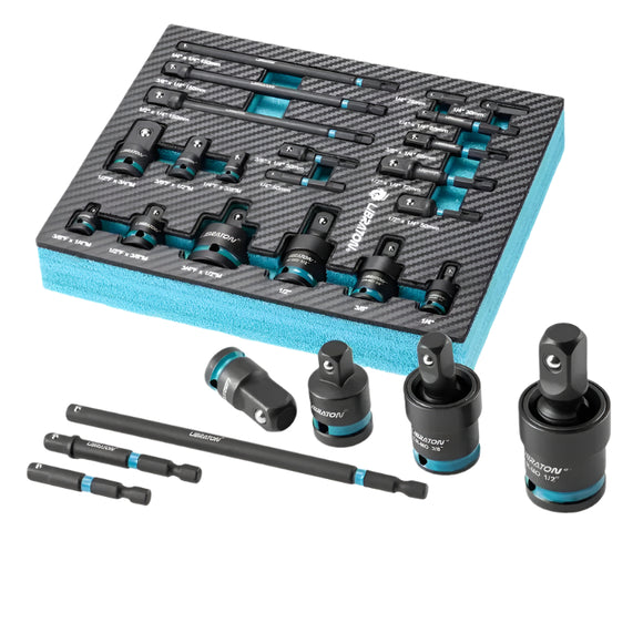 NNETM Impact Socket Adapter with Hex Drive Set (20pcs)