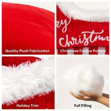 NNETM Holiday Christmas Plush Sled Dog Bed Red