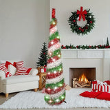 NNETM Red Snowflake Pop-Up Christmas Tree