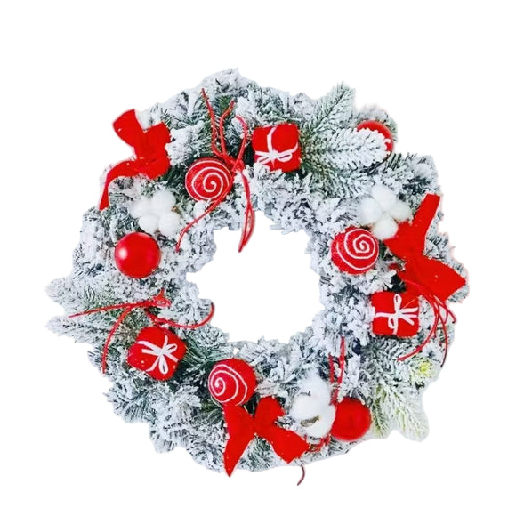 NNETM Classic Christmas Wreath for Home and Holiday Decor