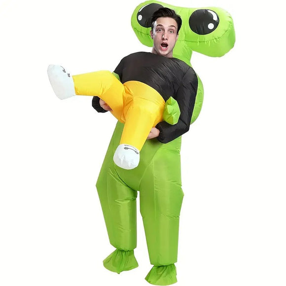 NNETM Self-Inflating Alien Abduction Costume with USB Power