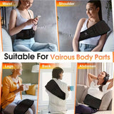 NNETM Heated Waist Massager Belt USB Rechargeable
