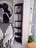 NNETB Corner Floor Bookshelf Display Rack