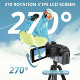 NNETM 1080P 24MP Digital Camera with 3.0" LCD