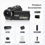NNETM 1080P 24MP Digital Camera with 3.0" LCD