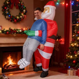 NNETM Santa Claus Inflatable Costume Adult Party Outfit