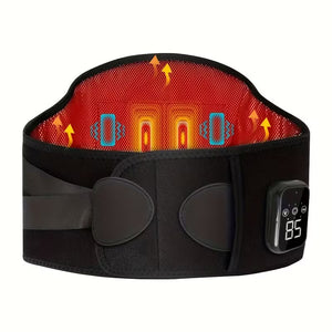 NNETM Heated Waist Massager Belt USB Rechargeable