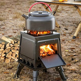 NNETM Portable Folding Fire Pit Stove Outdoor Camping Oven