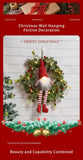NNETM Christmas Gnome Wreath LED Wall Hanging Decor