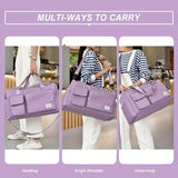 NNETM Travel Duffle Bag with Shoe Compartment