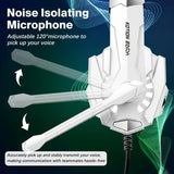 NNETM Gaming Headset with Mic LED for PS4 PS5 Xbox