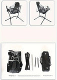 NNETM Folding Outdoor Chair with Footrest