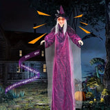 NNETM Spooky Halloween Witch Decor Voice Activated