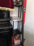 NNETB Corner Floor Bookshelf Display Rack