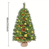 NNETM Pre-Lit Mini Tabletop Christmas Tree