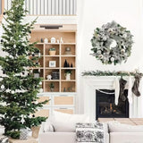 NNETM Christmas Wreath with Ornaments and Pinecones