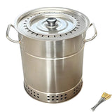 NNETM Charcoal Grill with 30 Skewers