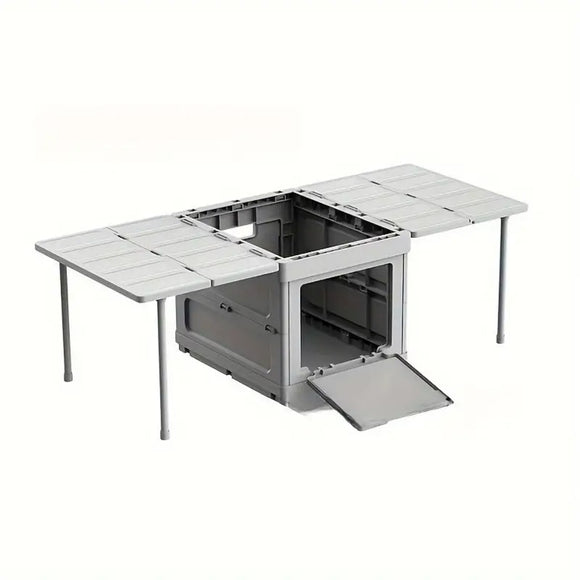 NNETM Large Capacity Foldable Storage Box with Wheels