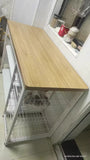 NNETB 3-Layer Kitchen Storage Rack with Cutting Workbench