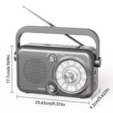 NNETM Portable AM/FM/SW Radio with USB & TF Playback