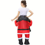NNETM Riding Santa Inflatable Christmas Costume