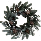 NNETM Gingerbread Christmas Wreath with House & Snowflake Ornaments