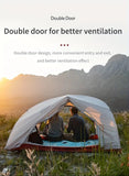 NNETM 2 Person Camping Tent Double Layer