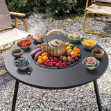 NNETM Charcoal Grill Outdoor Iron Camping Stove