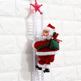 NNETM Electric Santa Claus Climbing Ladder Christmas Decoration