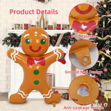 NNETM Inflatable Christmas Gingerbread & Santa Decoration