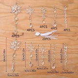 NNETM Crystal Christmas Ornament Set Hanging Decor (20PCS)