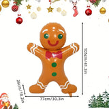 NNETM Inflatable Christmas Gingerbread & Santa Decoration