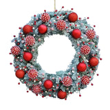 NNETM Christmas Winter Candy Cane Wreath