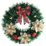 NNETM Christmas Door Wreath Classic Wall Hanging