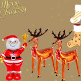NNETM 4D Inflatable Christmas Deer Decorations (2pcs)