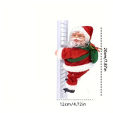 NNETM Electric Santa Claus Climbing Ladder Christmas Decoration
