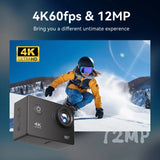 NNEOBA 4K Sports Action Camera with 32G WiFi Black