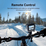 NNEOBA 4K Sports Action Camera with 32G WiFi Black