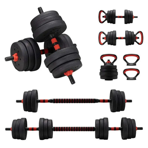 NNETM 7-in-1 Adjustable Dumbbell and Barbell Weight Set